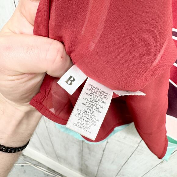 Ann Taylor Loft Blouse Women Sz XS Multicolor Stripe Sleeveless Tank Top Casual - Picture 5 of 6